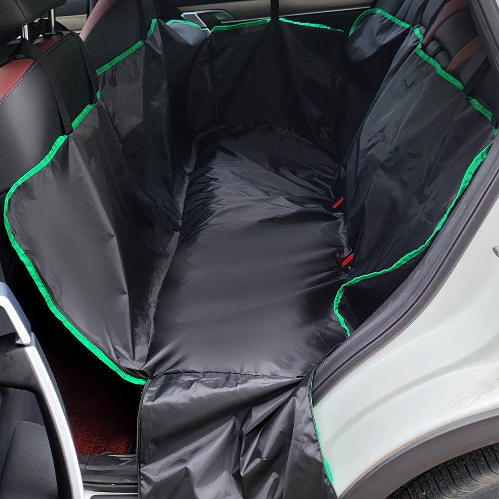 Tapis de siège auto pour animaux - Housse de protection anti-rayures et facile d'entretien pour siège arrière, protecteur imperméable et antidérapant pour chiens et chats, 3 couleurs : rose, vert, noir