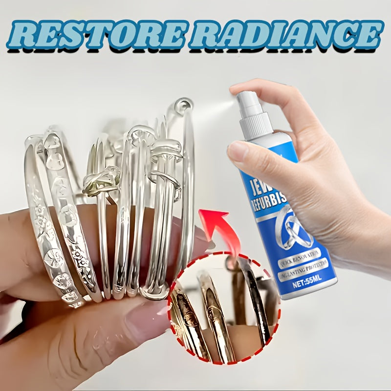 Nettoyant et lustrant pour bijoux 53 g avec éponge – Redonne de l'éclat aux bracelets, colliers, bagues en or et en argent ainsi qu'à toutes les surfaces métalliques – Nettoyant éclaircissant et poli pour métaux