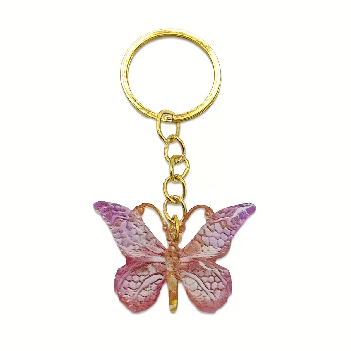Lot de 36 porte-clés papillon aux couleurs dégradées – Breloques papillon élégantes avec anneau pour fêtes, mariages et anniversaires – Cadeau décoratif et souvenirs de fête