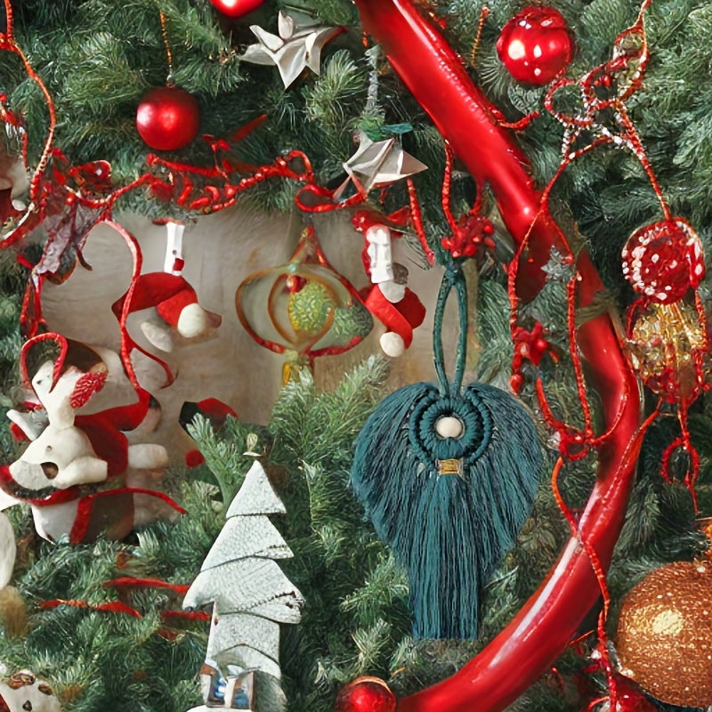Kit d'anges en macramé 3 pièces, décoration de Noël DIY à suspendre, ensemble de loisirs créatifs bohèmes, cadeau pour maman et filles, décoration de maison pour les fêtes