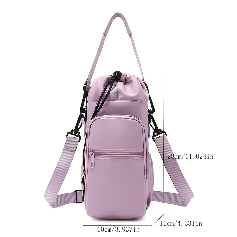 Sac à bandoulière croisé – Sac de jour monobretelle, sacoche pour téléphone légère et multifonction avec sangle réglable, tissu résistant, pour sports en plein air, randonnée, voyage, fitness, usage quotidien – Hommes et femmes