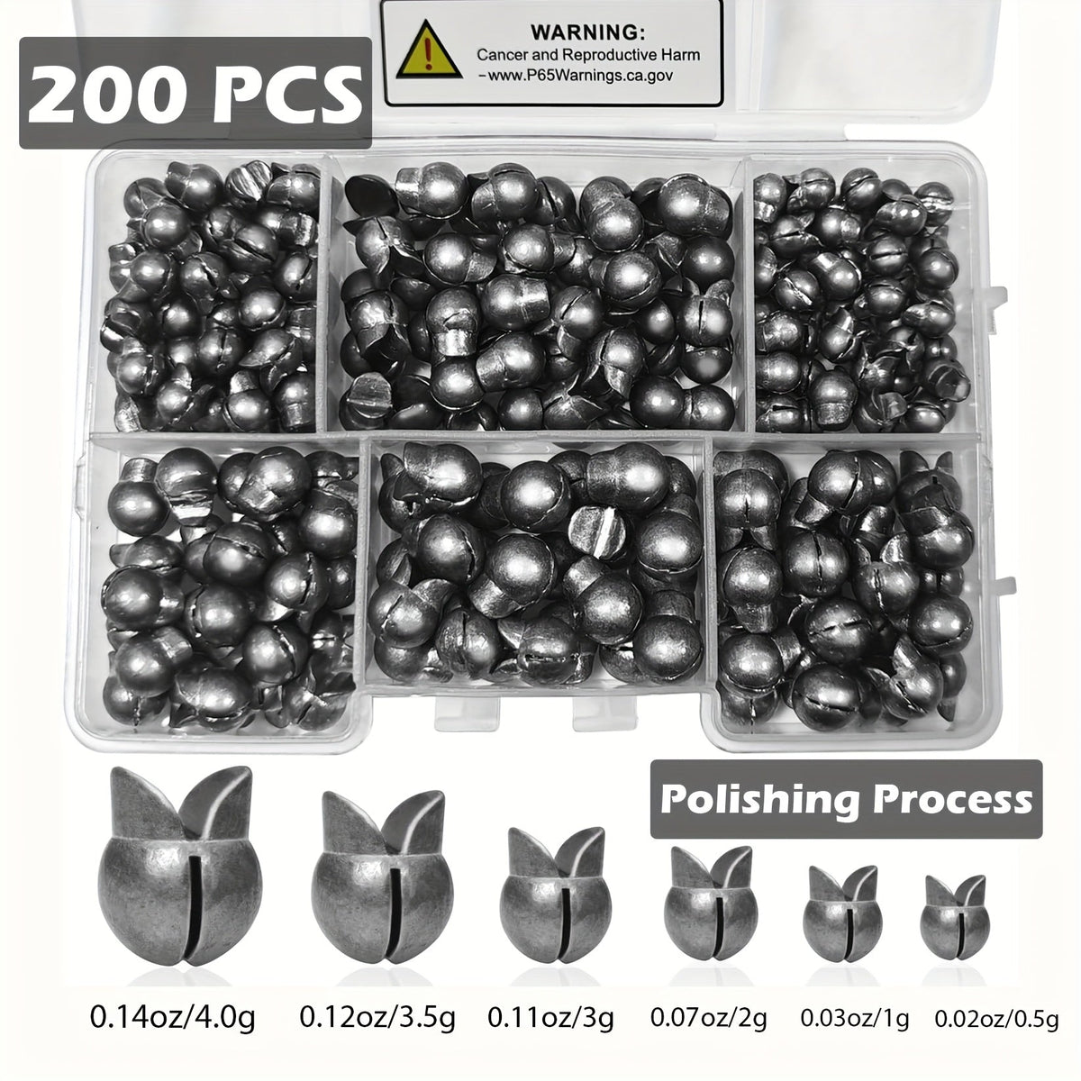 Lot de 120 et 200 plombs fendus pour la pêche – Plombs de pêche ronds, amovibles et réutilisables, disponibles en 5/6 tailles pour la pêche à la carpe, à la mouche, sur glace et au leurre