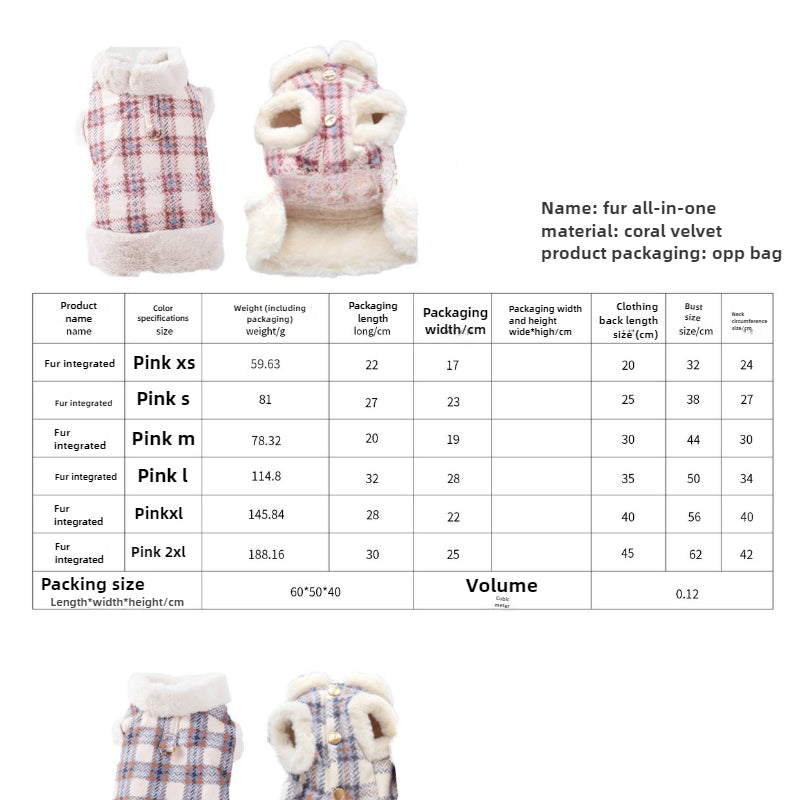 Fall Winter Pet Fleece-Lined Vest with Built-In Leash Ring β Warm Soft Cold Weather Jacket for Small Dogs & Cats, Fits Teddy Bichon Chihuahua & Small Breeds, Cozy Outdoor Walking Coat
