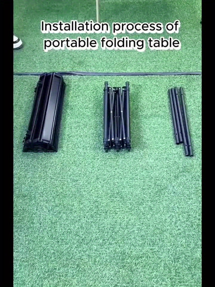 Table de camping pliante avec sac de transport – Table d'extérieur légère et portable, 3 tailles disponibles pour le camping, la plage, le pique-nique, le barbecue, le jardin, le bateau et les voyages, installation et rangement faciles