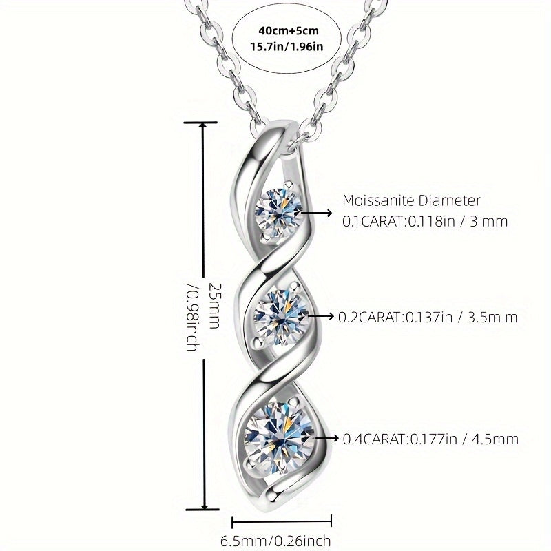 Collier pendentif étoile hexagramme en argent sterling 925 et moissanite pour femme – Design d'inspiration vintage hypoallergénique et sans nickel, collier étoile de David en oxyde de zirconium étincelant, cadeau idéal pour la fête des mères