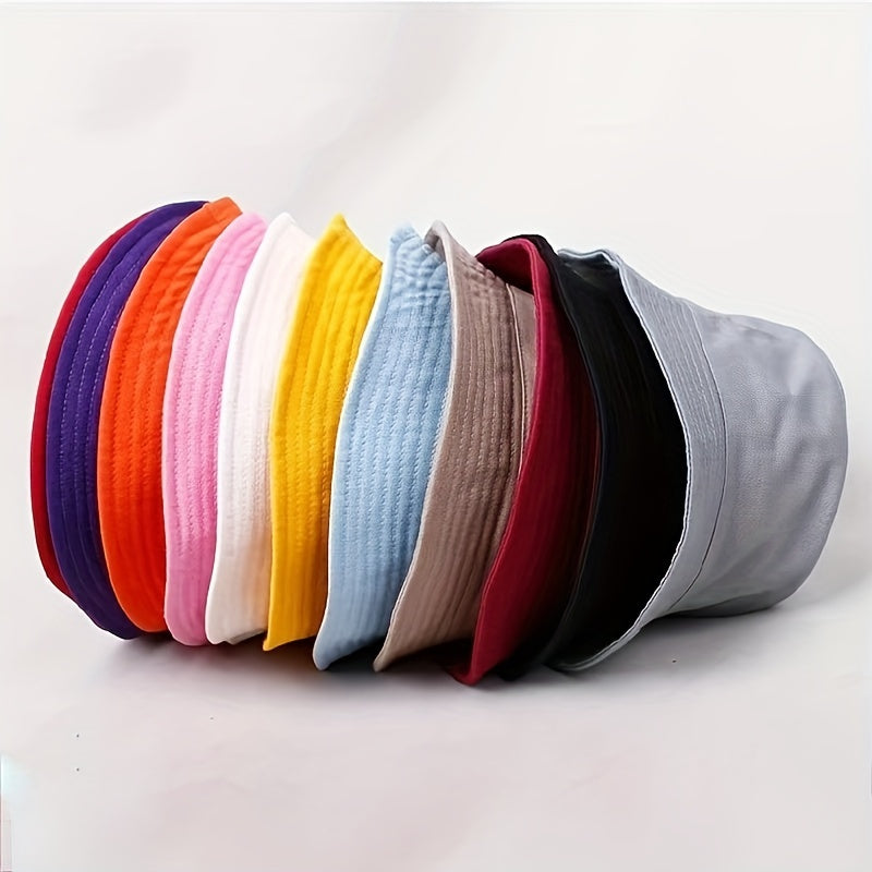 Lot de 4 bobs pliables pour hommes et femmes - Chapeaux souples de couleur unie, compacts, avec protection solaire UPF pour les activités en plein air, la plage, la randonnée, la pêche, le camping et les voyages, chapeau d'été unisexe, couleurs aléatoires