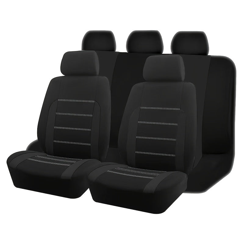 Housses de siège auto, ensemble complet, taille universelle pour 5 places – Tissu respirant et résistant à l'usure avec rembourrage en mousse pour SUV, berline, monospace et camion – Toutes saisons, 10 options de couleur – Velora