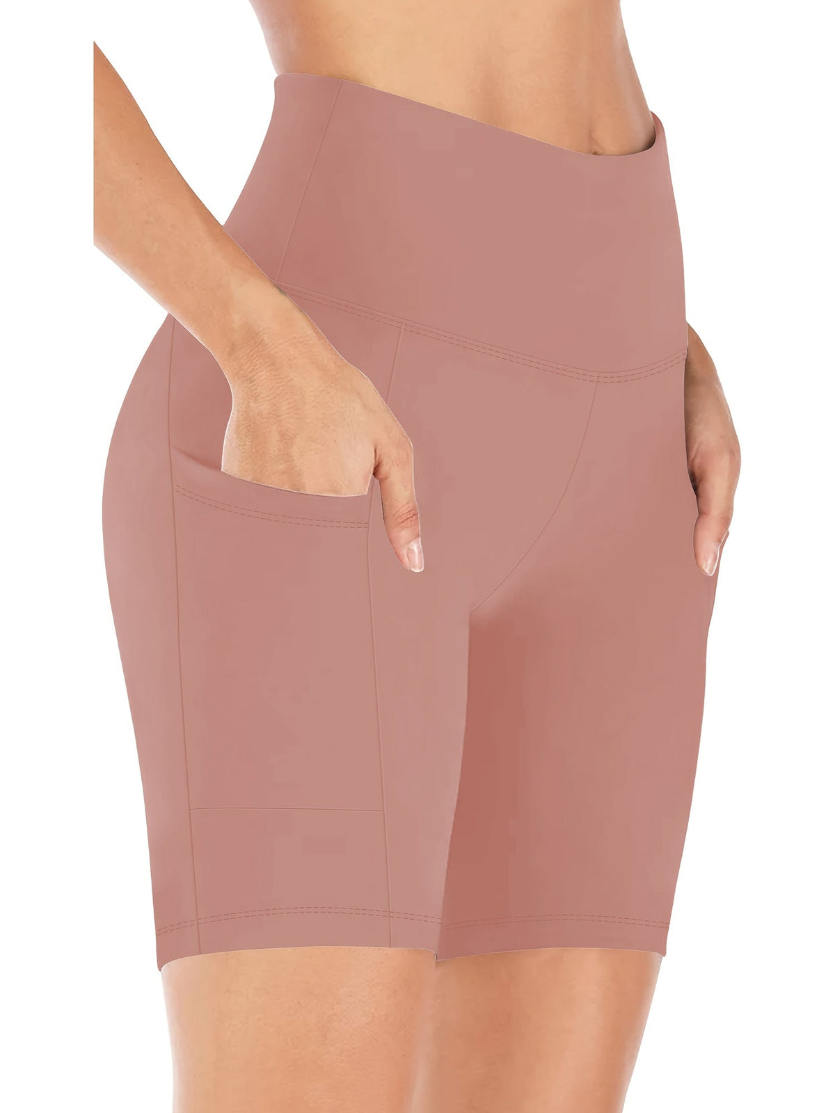 Shorts de yoga taille haute pour femmes, shorts de cyclisme hautement élastiques et absorbant la transpiration avec contrôle du ventre, shorts de sport extensibles pour l'entraînement, la course, la salle de sport, le fitness et le quotidien