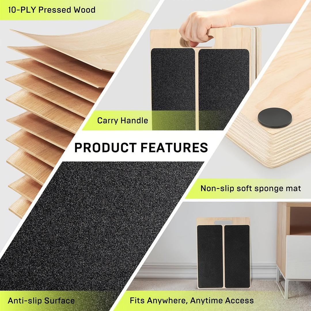 Planche inclinée réglable en bois pour étirement des mollets – Support incliné antidérapant pour squats, mobilité de la cheville et du pied, étirement des talons, kinésithérapie et équilibre