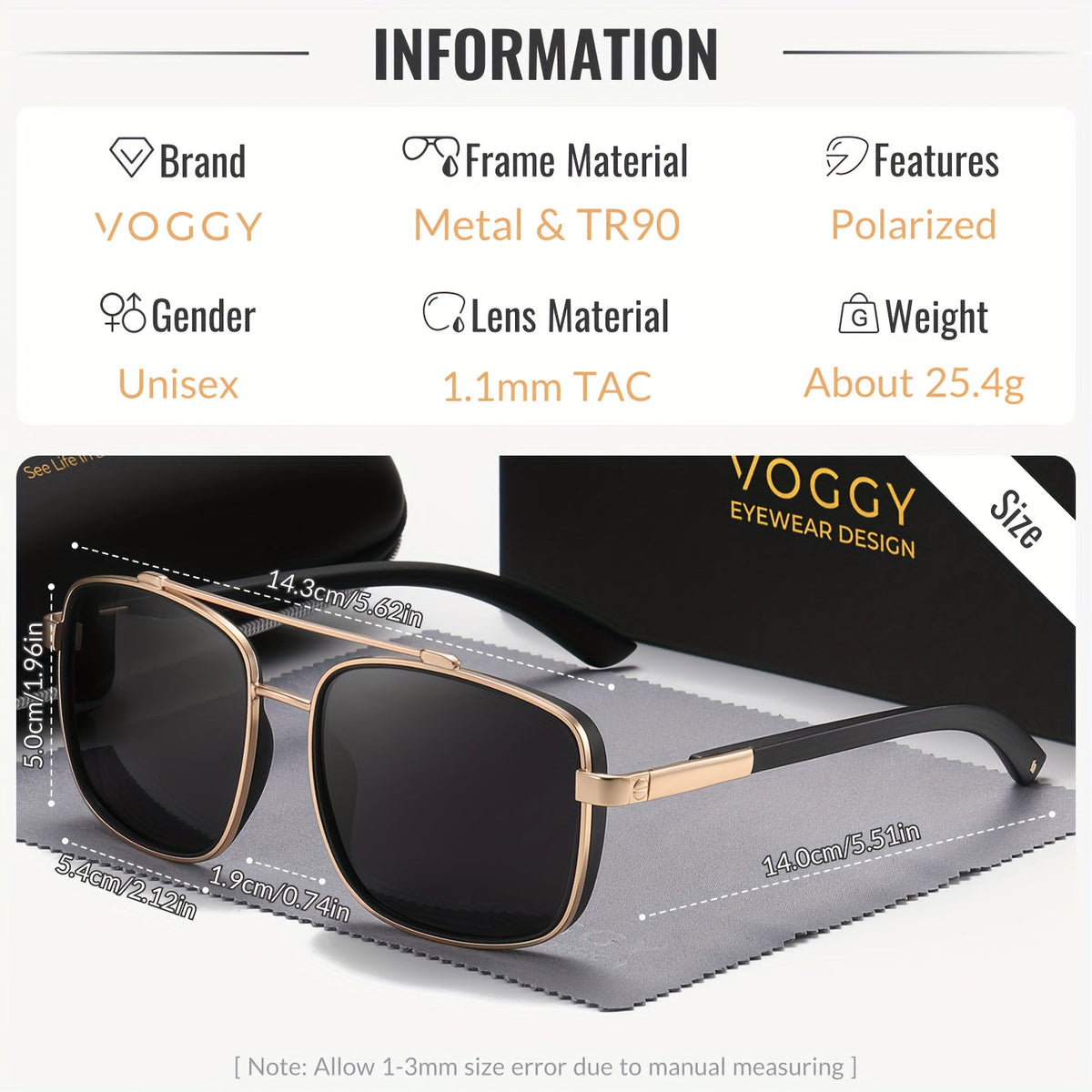 Lunettes de soleil polarisées style aviateur rétro, monture mixte en métal et TR90, protection UV, pour conduite, pêche et activités en extérieur, 5 couleurs