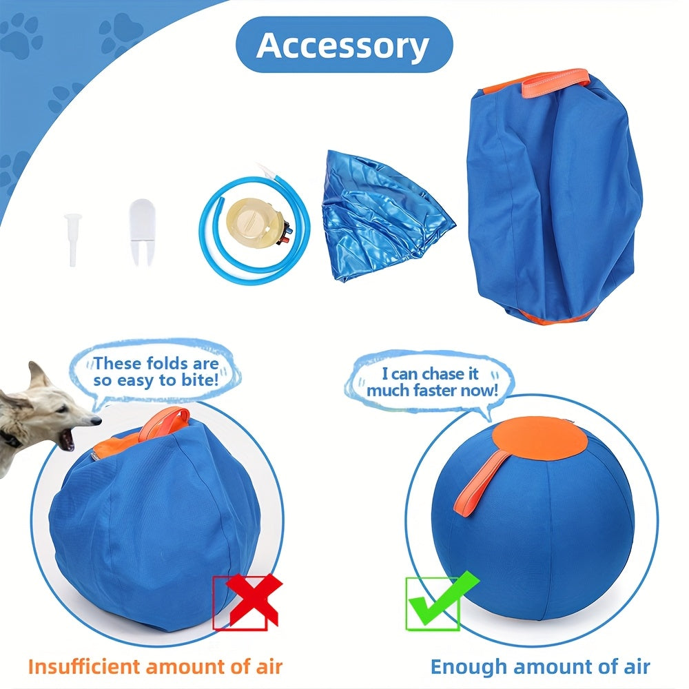 Grosse balle gonflable pour chien – Jouet interactif pour l'entraînement et le rassemblement, jouet d'exercice anti-ennui pour bouledogues, golden retrievers et bergers australiens, sans pile nécessaire