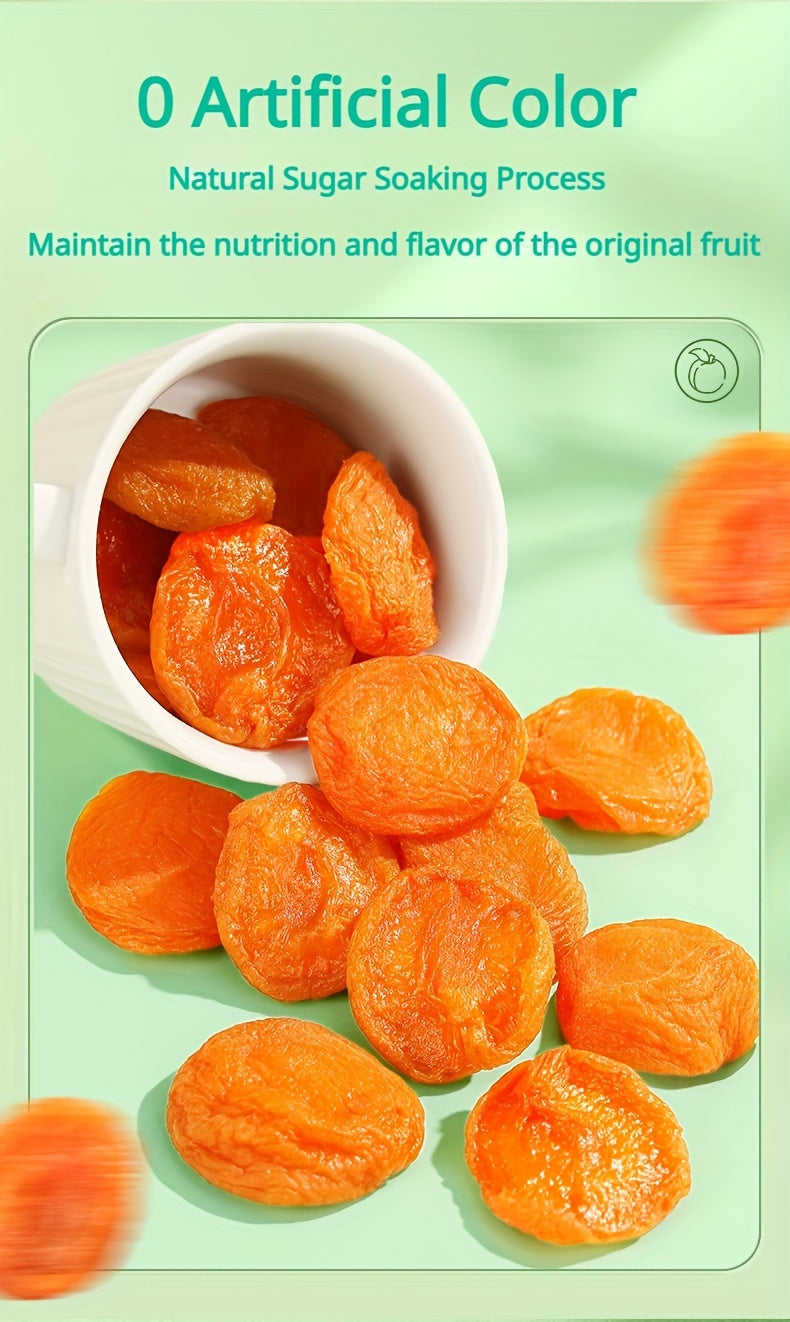 Lot de 3 sachets d'abricots secs, en-cas aux fruits tropicaux naturels, collation saine et sucrée pour les fêtes, les cadeaux et les voyages
