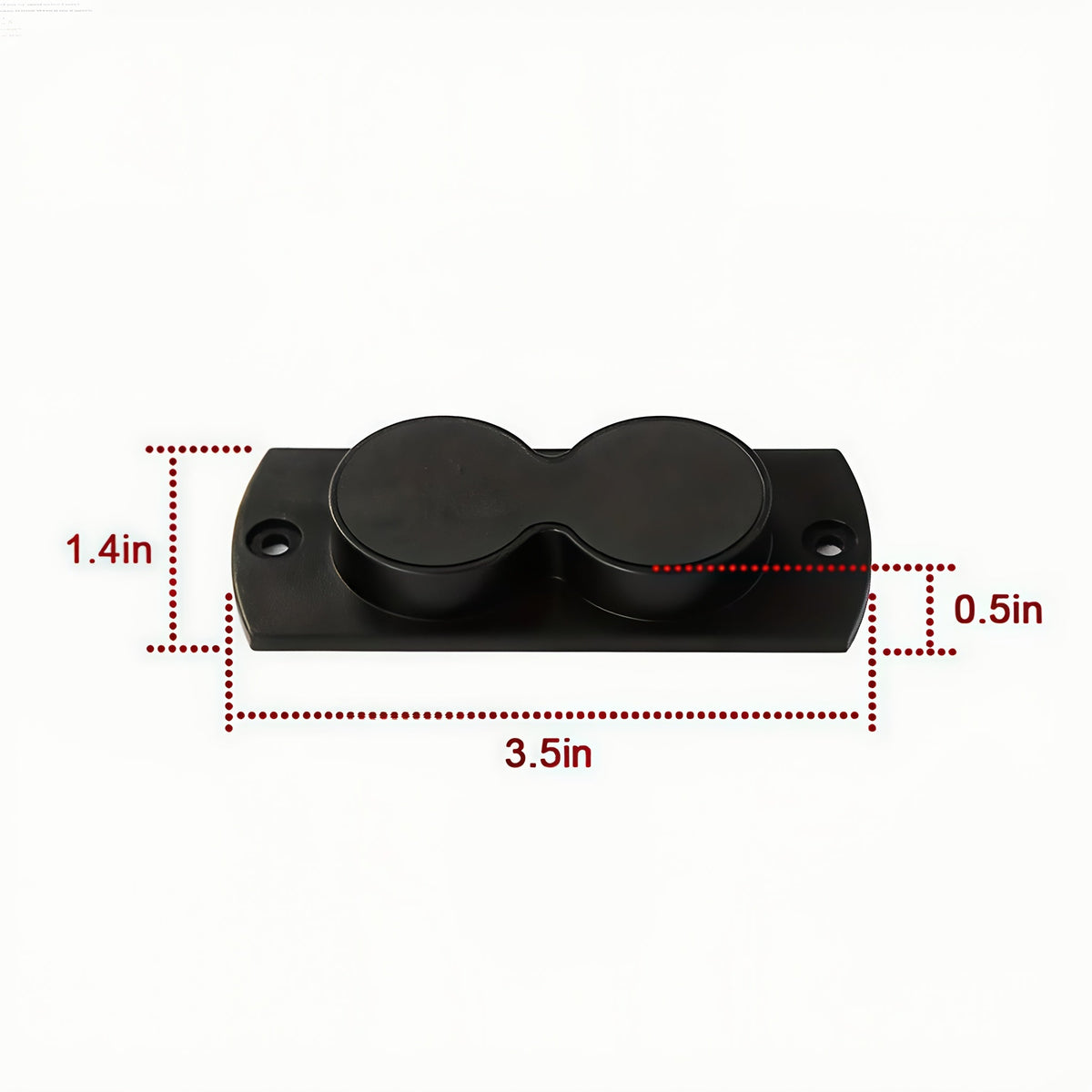 Support magnétique pour pistolet – Fixation pour arme de 13,6 kg avec revêtement en caoutchouc pour voiture, camion, maison, mur, table, accès rapide, ne raye pas l'arme, ruban adhésif double face robuste inclus