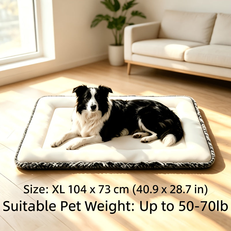 Tapis rafraîchissant pour chien pour l'été – Coussin rafraîchissant pour animal en polyester doux avec soutien cervical, tapis de sol de couchage intérieur pour chiens et chats très petits, petits et moyens, lit de soulagement de la chaleur