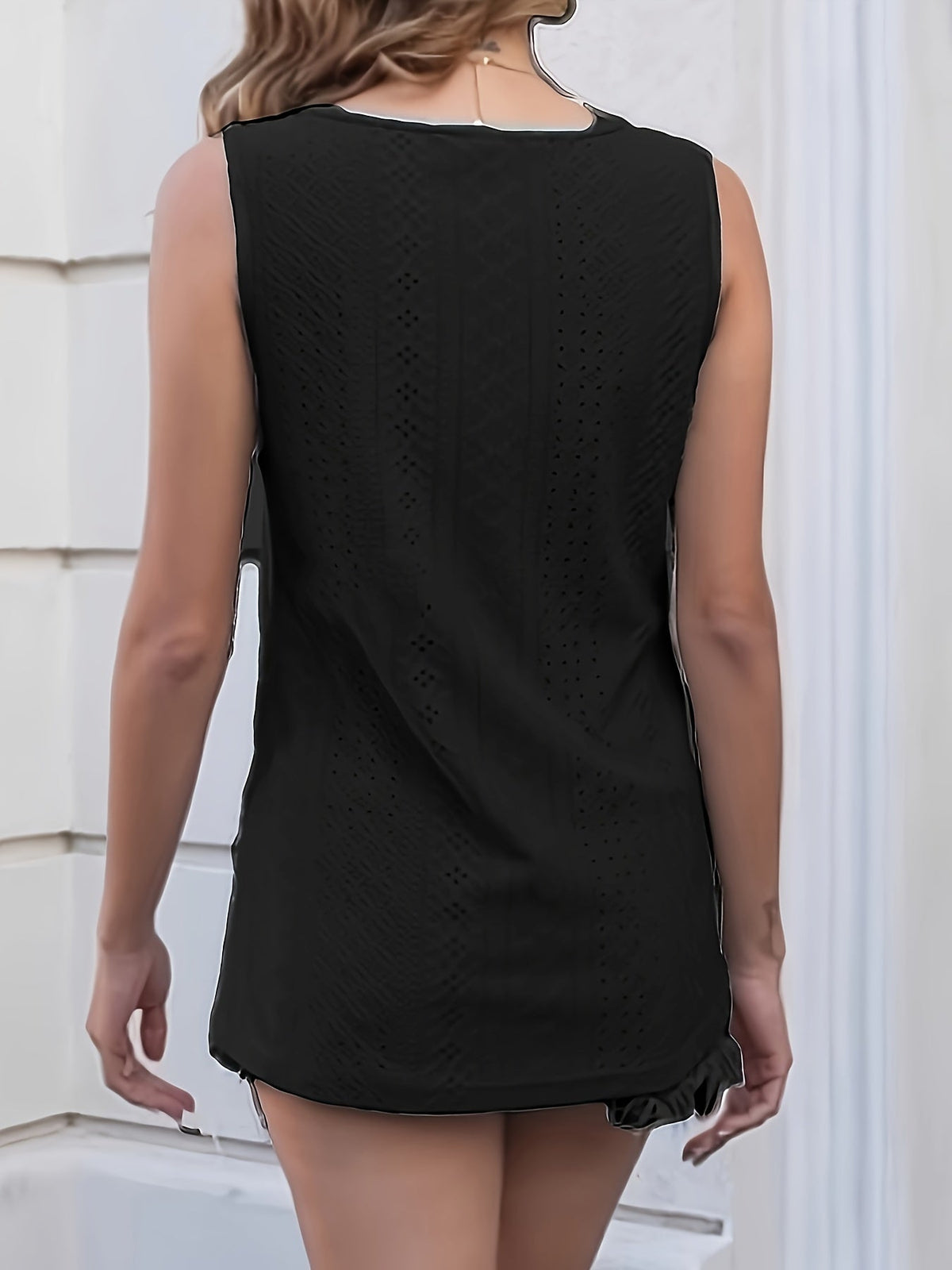 Débardeur sans manches à col en V pour femme – Haut d'été décontracté, ample et confortable, t-shirt léger tendance pour femme, 5 couleurs, tailles S-XL, tenue décontractée au quotidien