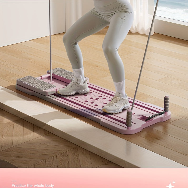 Planche de Pilates Reformer portable 9-en-1 pour salle de sport à domicile – Appareil multifonction pour abdominaux et pompes, entraîneur complet du corps, équipement de renforcement musculaire, cadeau idéal pour elle et lui