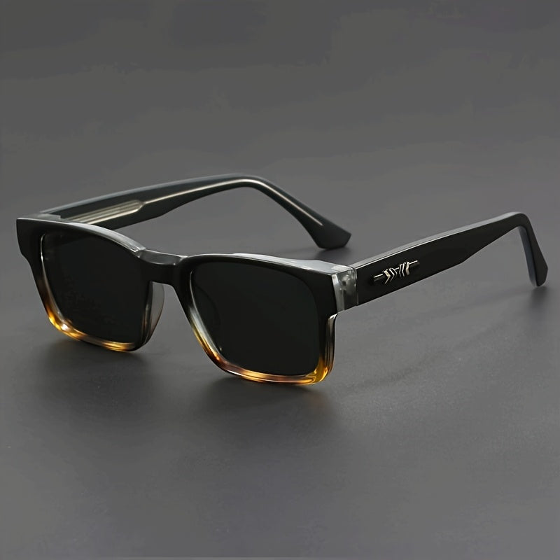 Lunettes carrées rétro pour hommes – Monture légère et durable en TR90, style classique d'inspiration japonaise, lunettes polyvalentes pour le quotidien et les occasions formelles, plusieurs coloris disponibles