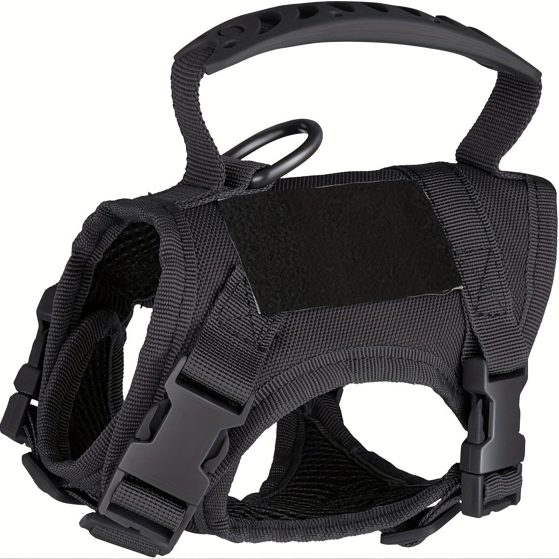 Harnais tactique réglable anti-fugue pour chat, gilet en tissu Oxford 600D, sangle de poitrine pour entraînement de chat et petit chien, taille unique universelle