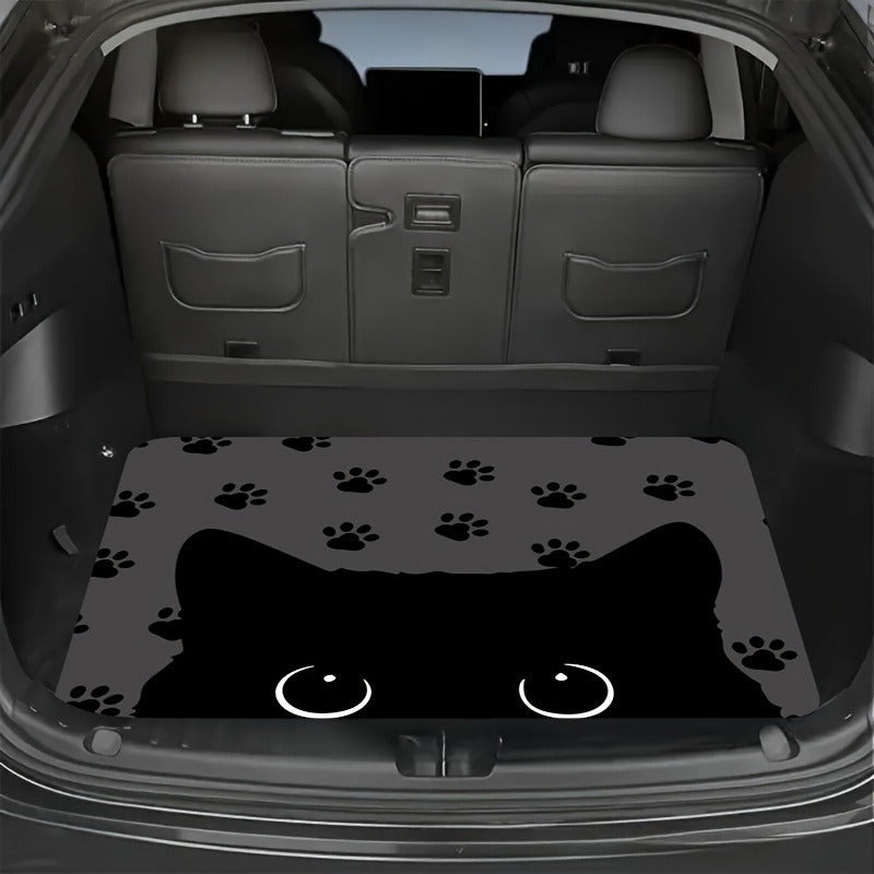 Tapis de coffre pour voiture – Revêtement de chargement antidérapant et imperméable avec motifs uniques, protection intérieure de véhicule durable contre la saleté, les déversements et les rayures, ajustement universel