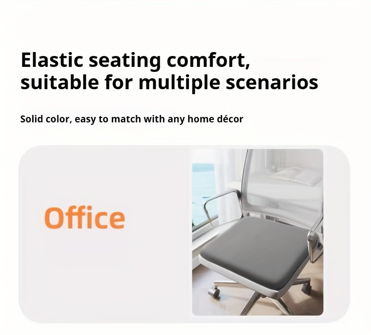 Coussin de siège ergonomique extra large, 39,9 cm, mousse polyuréthane haute densité, base antidérapante, housse lavable et respirante pour chaise de bureau et siège de voiture – Soutien prolongé de l'assise