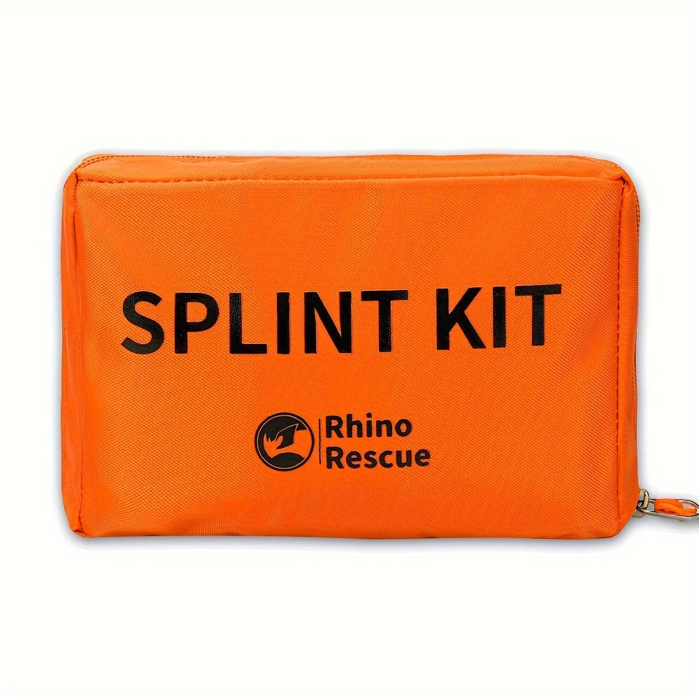 Set de 4 attelles d'urgence en mousse d'aluminium - Attelles de premiers secours enroulables pour blessures aux doigts, poignets, bras et jambes, kit de survie pour camping et randonnée