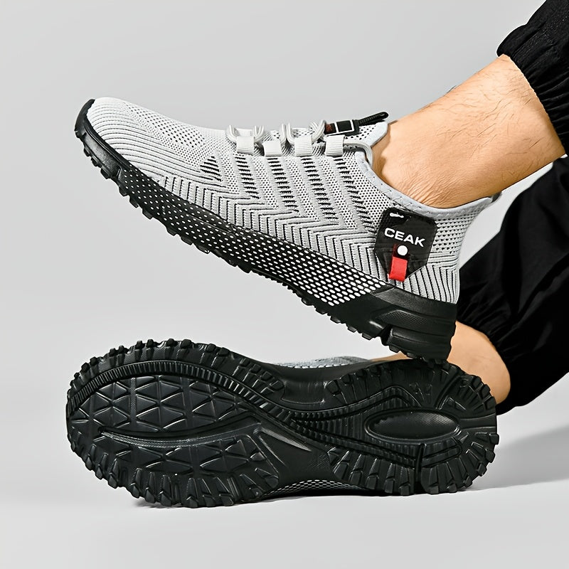 Baskets respirantes en maille pour hommes – Chaussures de sport légères et antidérapantes, coupe basse, pour la course, le jogging, la salle de sport, les activités en extérieur et le quotidien, tailles US 6.5–13.5