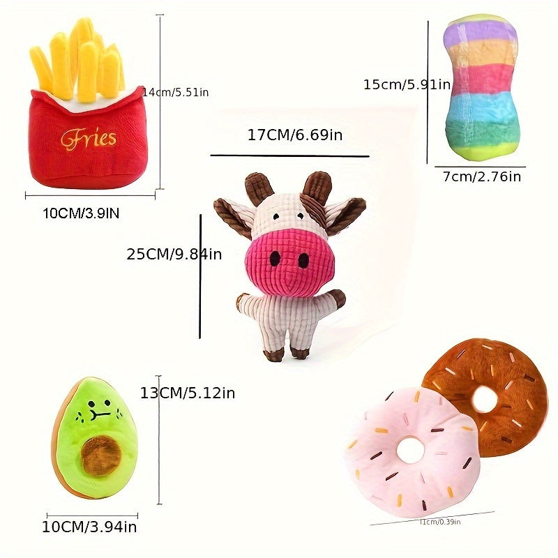 Lot de 15 jouets en peluche couineurs pour chien – Motifs aléatoires mignons, jouets à mâcher avec pouët pour petits chiens, sans pile, peluches douces et résistantes pour le nettoyage des dents et le jeu, coffret cadeau varié