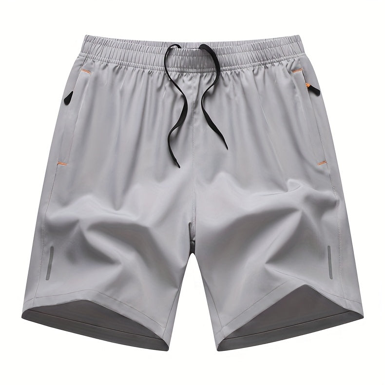 Lot de 4 shorts de sport pour homme, séchage rapide, légers et respirants, poches zippées, taille à cordon, coupe ample pour la course, la salle de sport, le vélo, le basket-ball, le tennis, les sports de plein air et la plage - Couleurs variées S-XXXL