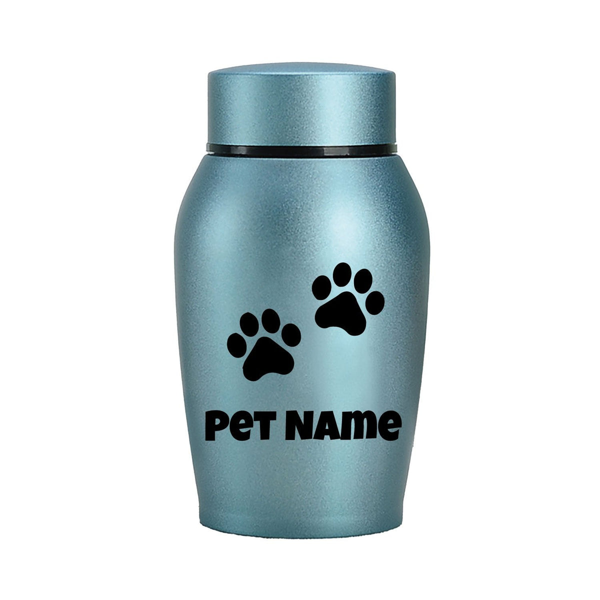 Urne funéraire personnalisée pour animaux – Urne de crémation en acier inoxydable pour chiens et chats avec couvercle à vis, souvenir commémoratif personnalisé pour animaux bien-aimés