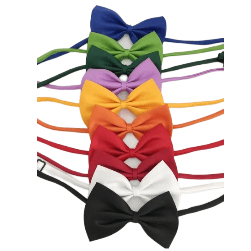 Collier avec nœud papillon réglable pour chiens et chats - Nœud papillon chic et durable en polyester, convient à un tour de cou de 25 à 40 cm, accessoire élégant pour petits, moyens et grands animaux, idéal pour les fêtes, les photos et les vacances