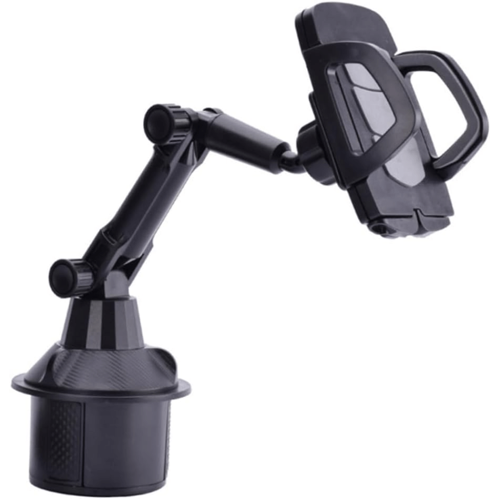 Support téléphone pour porte-gobelet de voiture, support universel réglable pour téléphone portable, socle avec rotation à 360°, compatible avec iPhone, Samsung et tous les smartphones