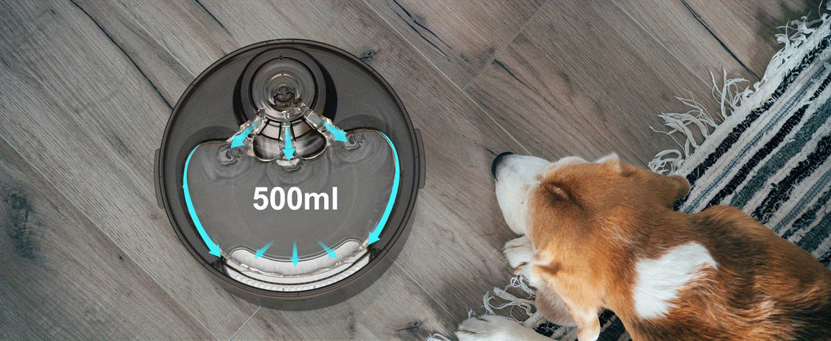 Fontaine à eau automatique pour chien, distributeur d'eau pour animaux de compagnie grande capacité de 4,9 litres avec protection anti-éclaboussures, kit de nettoyage et USB basse tension pour chiens, chats et foyers multi-animaux