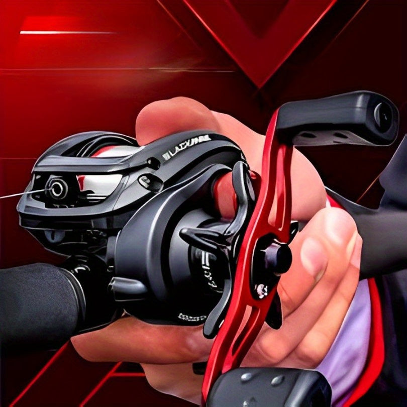 Moulinet Casting Classic Pro Speed Spool SLP – Moulinet profil bas, gaucher et droitier, système de frein fluide, noir et or ou noir et rouge, pêche au bar en eau douce