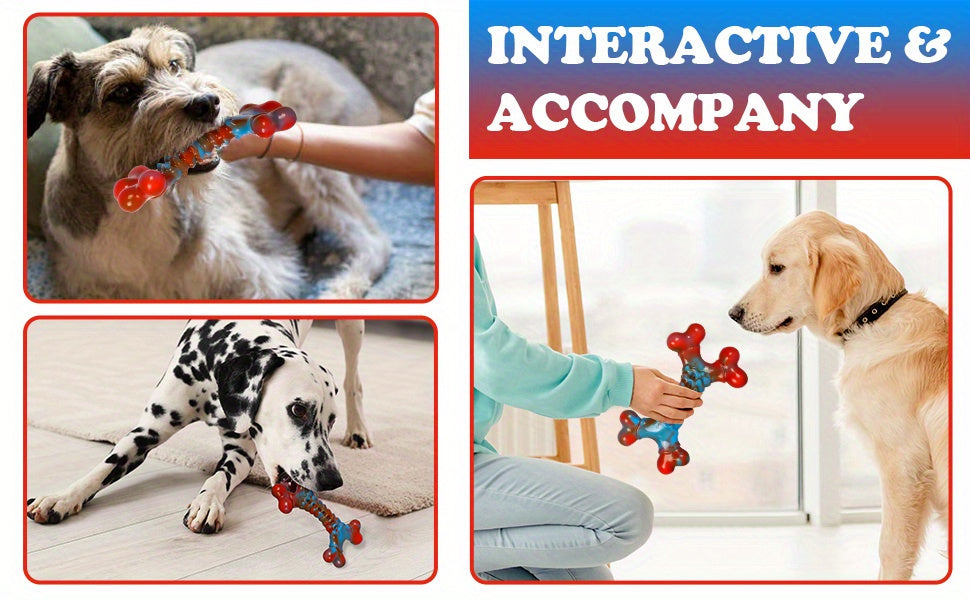 Jouets à mâcher indestructibles pour chiens destructeurs de grande race - Jouet à mâcher robuste et durable, lot de 1, 2, 4 ou 5, design rayé, jouet ultra-résistant pour grands chiens, nettoyage des dents et soulagement de l'ennui