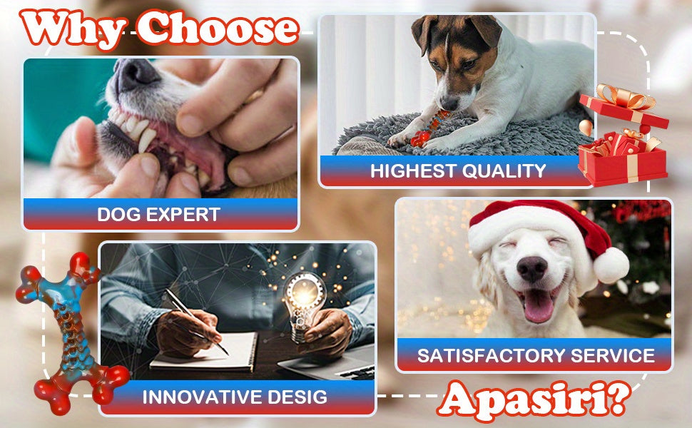 Jouets à mâcher indestructibles pour chiens, mâcheurs agressifs, grande race, jouet de dentition en nylon robuste, durable et solide, anti-ennui, jouet à mâcher interactif, occupe les chiens, rouge, 1 pce, 2 pces, 4 pces