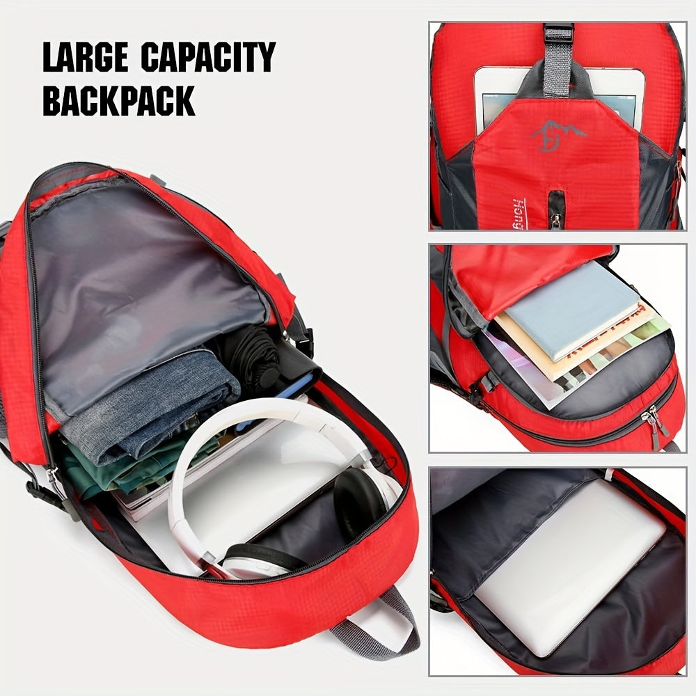 Sac à dos de randonnée 25,8 L pour hommes, femmes et enfants – Sac à dos de voyage léger pour l'extérieur avec réglage du torse, poches zippées et grande capacité pour le camping, l'alpinisme et les excursions.