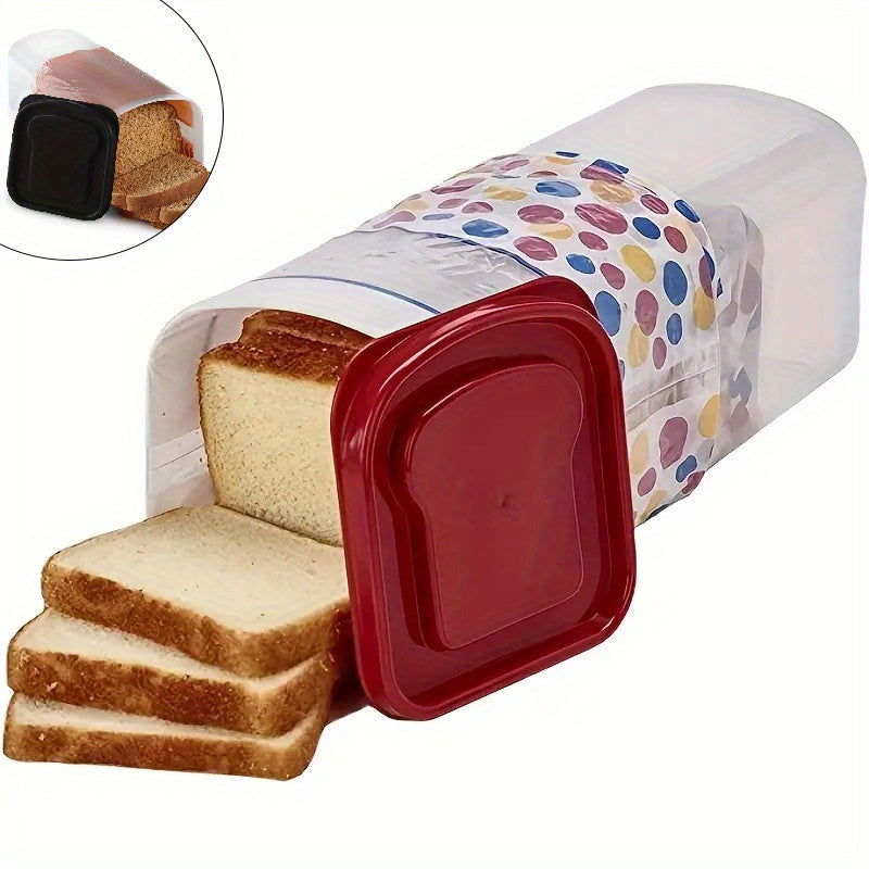 Récipient de conservation pour pain avec couvercle hermétique, boîte à pain empilable et réutilisable pour toasts et miches, organisateur de cuisine portable pour pain, idéal pour la maison et le camping