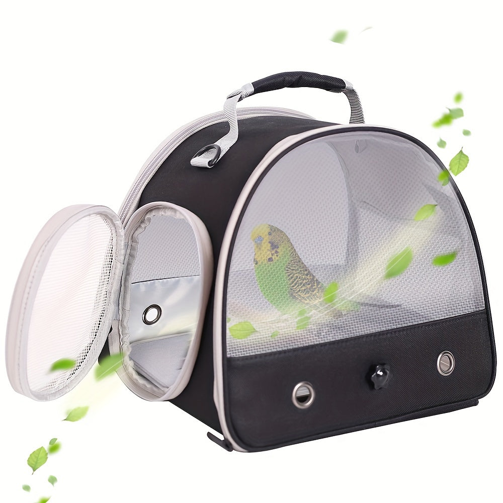 Foldable Bird Travel Cage Carrier for Parakeets Budgies Cockatiels Conures & Parrots β Compact Transport Case with Perch & Soft Mat Airline Approved for Vet Trips & Outdoor Adventures