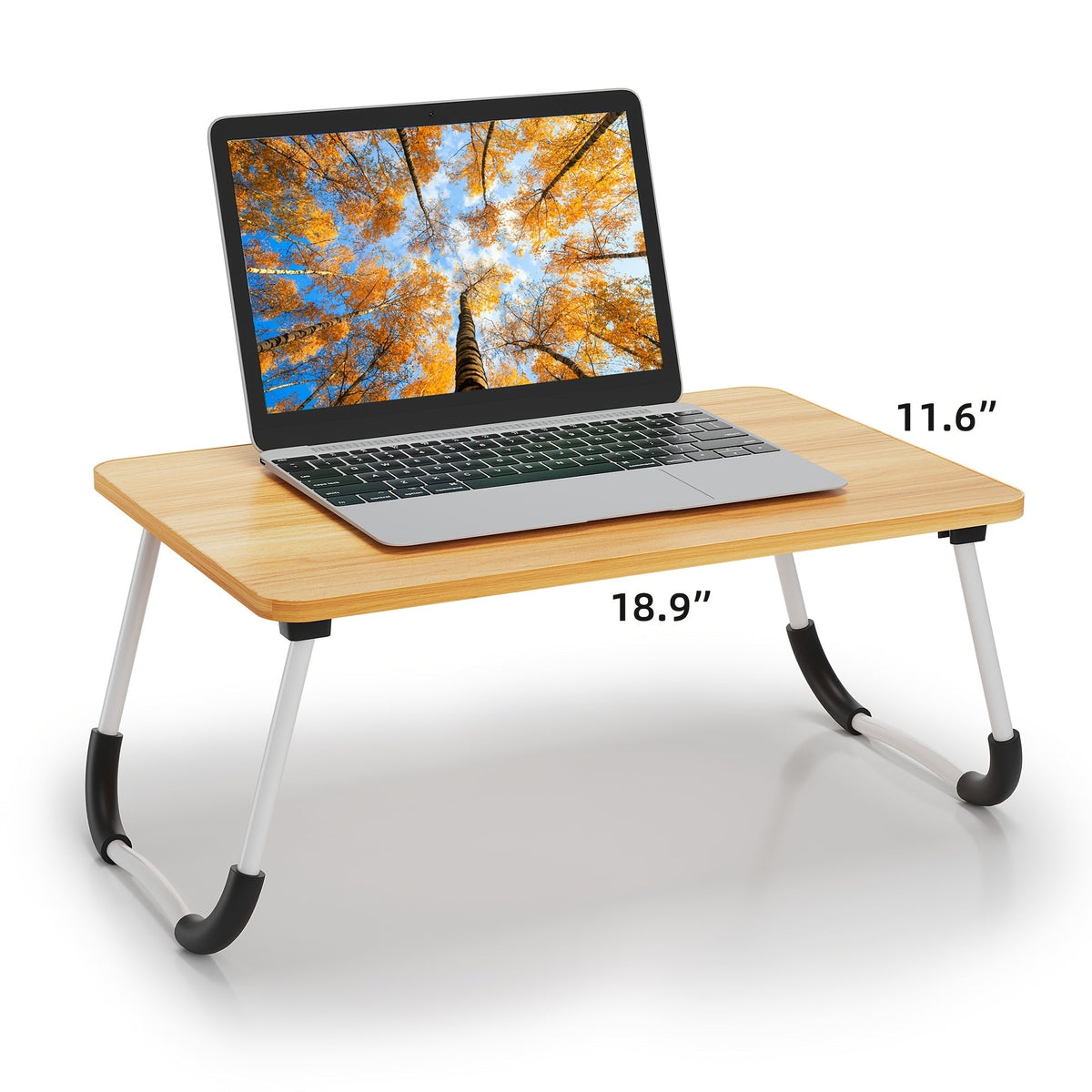 Plateau de lit pour ordinateur portable et repas – Grand plateau de petit-déjeuner avec porte-gobelet et tiroir pour canapé, sol, étude, lecture et écriture, table d'appoint portable