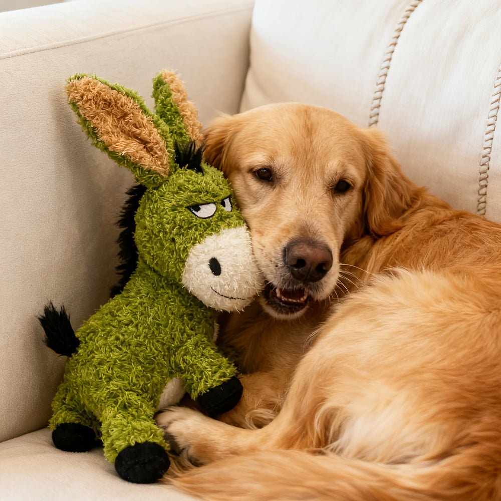 Jouet en peluche grinçant pour chien, à mâcher et pour la compagnie - Peluche interactive douce à mâcher pour chien, adorable animal en peluche pour soulager l'ennui, le confort et le jeu, cadeau pour chiens de petite et moyenne taille