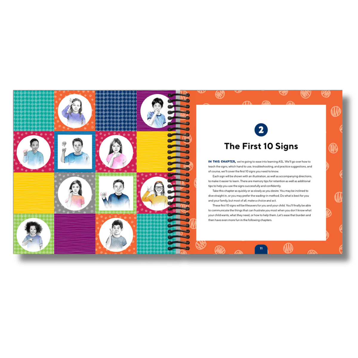 Langue des signes américaine pour les enfants, reliure spirale – 101 signes ASL faciles pour la communication non verbale | 3-6 ans | Soutien à l'autisme, culture sourde et guide d'apprentissage parent-enfant, 176 pages