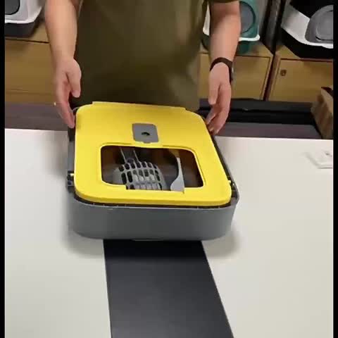 Grande litière fermée pour chat avec couvercle - Conception couverte pour le contrôle des odeurs et une grande intimité, toilette pour chat moderne et facile à nettoyer pour plusieurs chats, inclut des sacs poubelle, meuble litière pour chat extra large