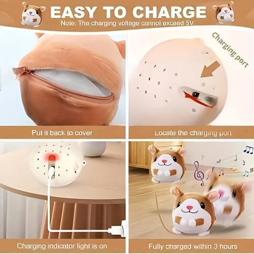 Jouet rebondissant pour chien rechargeable par USB – Balle électronique avec capteur de mouvement, bruit de cochon et enregistrement vocal, jouet interactif lavable pour petits chiens et chiots