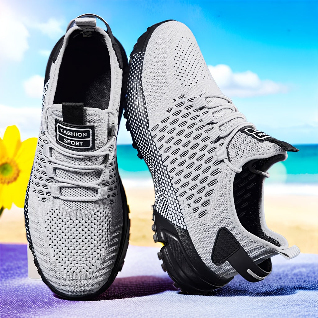Baskets respirantes à double maille pour hommes – Chaussures de course légères et antidérapantes pour le jogging, le fitness, les voyages quotidiens et une tenue décontractée, chaussures de sport tendance, tailles US 7-14, disponibles en plusieurs coloris