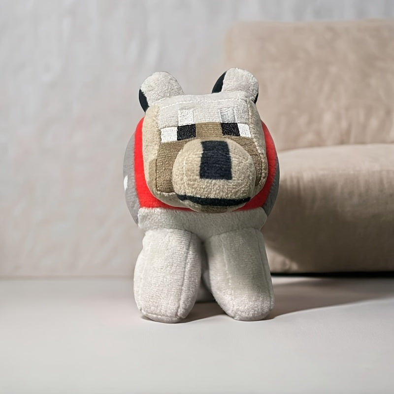 Peluche loup – Adorable doudou loup gris tout doux pour garçons et filles, mini peluche loup format poche, cadeau d’anniversaire ou de Noël pour les amoureux des loups et les tout-petits