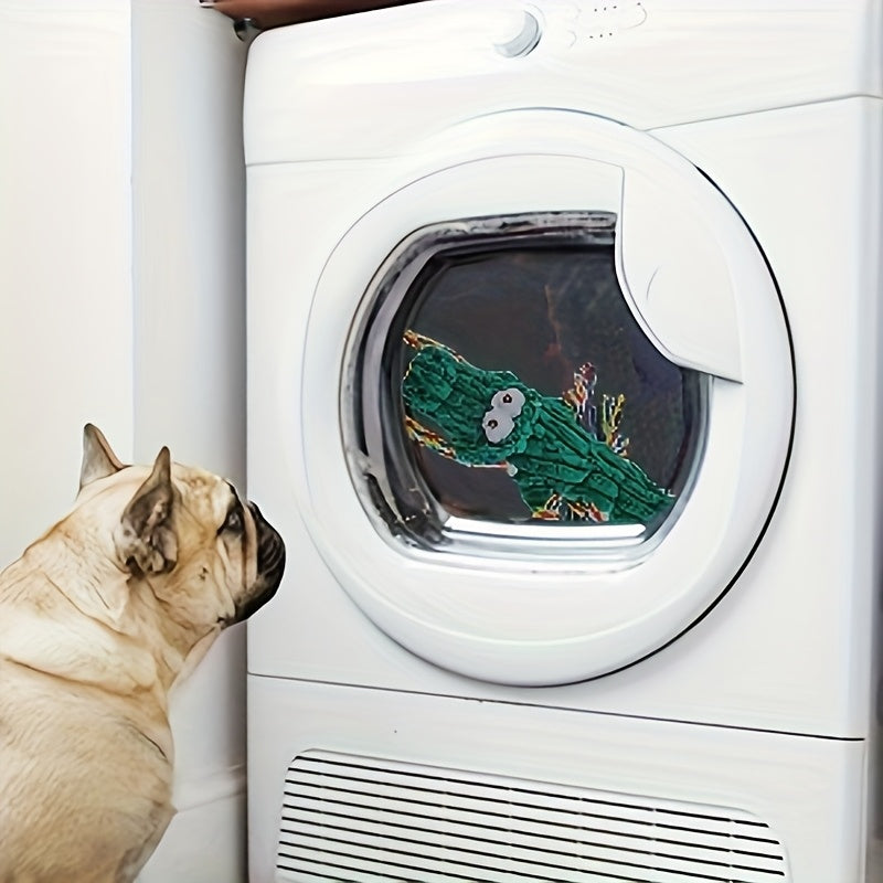 Jouet à mâcher pour chien en forme de crocodile avec couineur intégré – Corde en coton durable et jouet de traction en toile pour chiens de petite, moyenne et grande taille, nettoyage des dents, jeu interactif, adapté aux mâcheurs agressifs