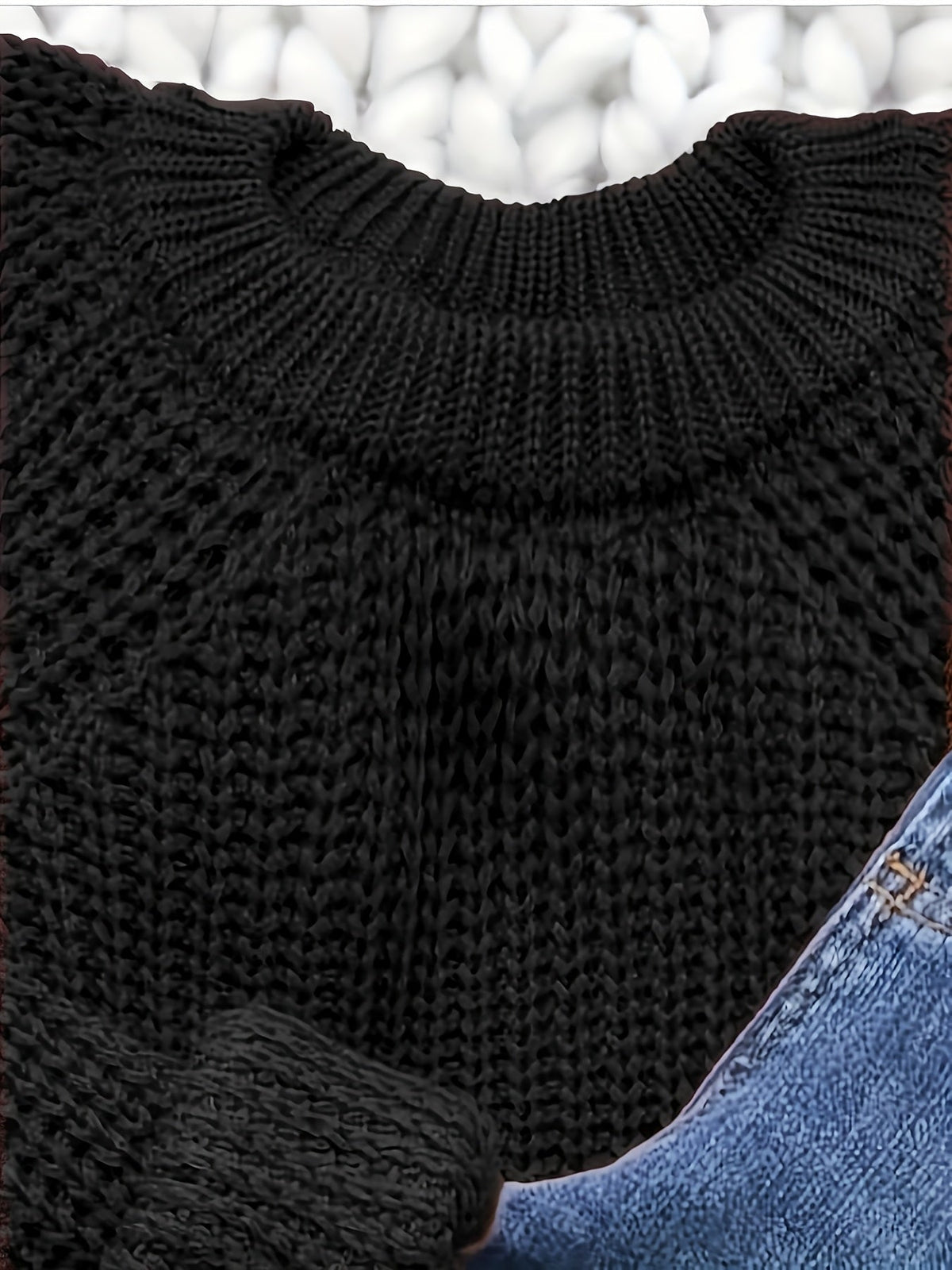 Pull-over oversize pour femme – Pull en tricot à manches longues, col rond, coupe ample et douce, haut confortable couleur unie pour l'automne et l'hiver, chemisier décontracté pour le quotidien, tailles S-XL, bordeaux, noir, bleu marine, café