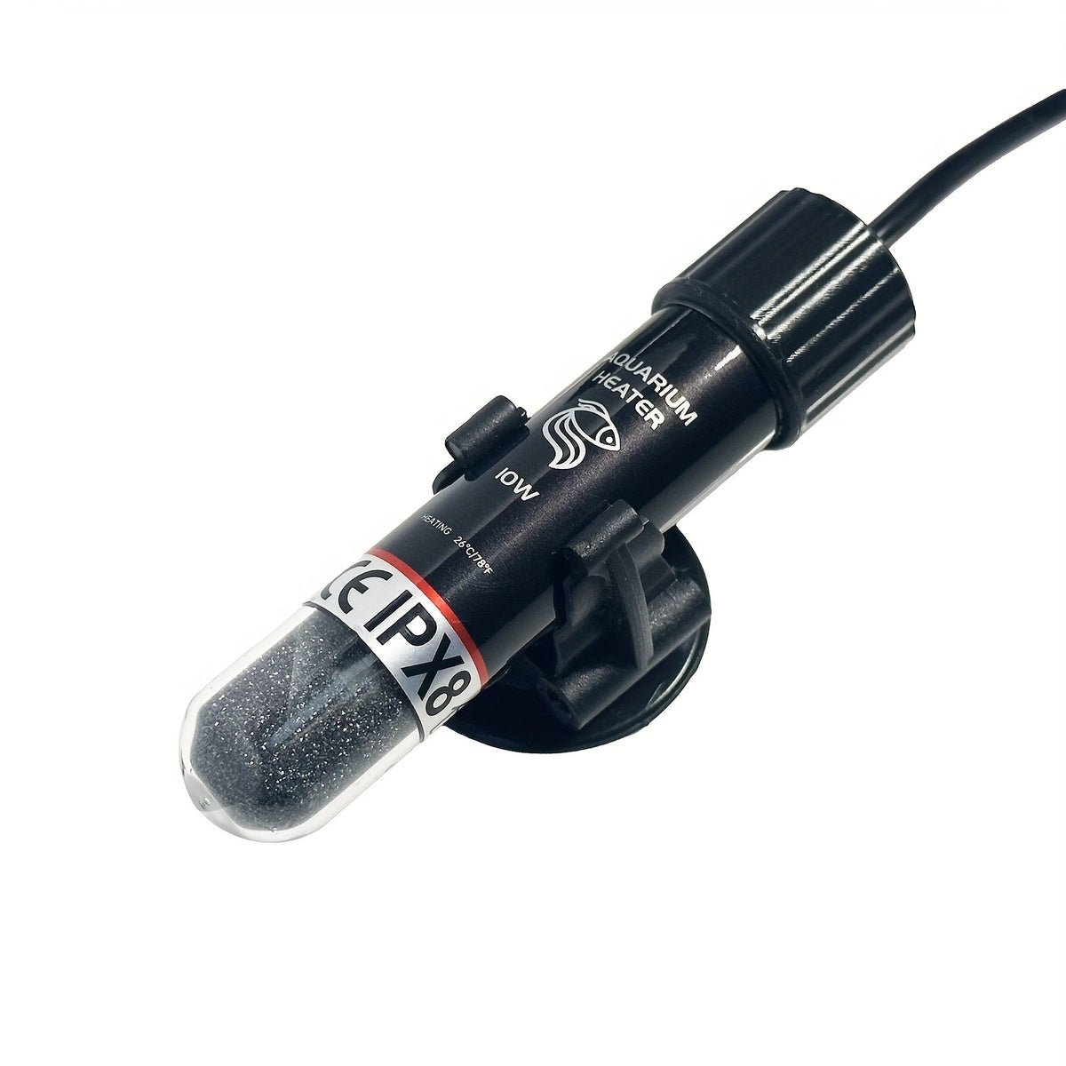 Chauffage d'aquarium submersible USB 10W avec lumière LED – Mini chauffage compact pour aquarium d'eau douce, d'eau de mer et plantes aquatiques, chauffage sûr et durable au design moderne pour petits aquariums