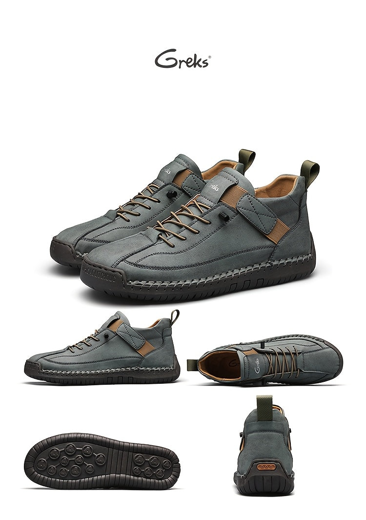 Bottines sans lacets pour hommes, mocassins mi-hauts légers, semelle amortissante antidérapante pour la marche, la conduite, le bureau décontracté, semi-formel, printemps, automne, UE 34,5-48