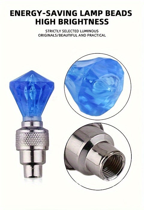 Bouchons de valve de pneu LED avec effet lumineux respirant et cheval au galop, 4/8/16 pièces, capuchons de valve de roue lumineux pour voiture, moto, vélo – Lumière de roue « Wind Fire », protection UV et antidéflagrante – Vert, rouge, bleu, squelette